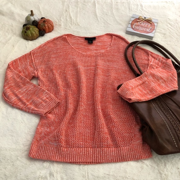 Lane Bryant Sweaters - 🍁Lane Bryant orange knit sweater NWOT 14/16 1X🍁
